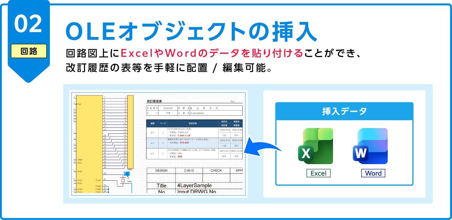 OLEオブジェクトの挿入